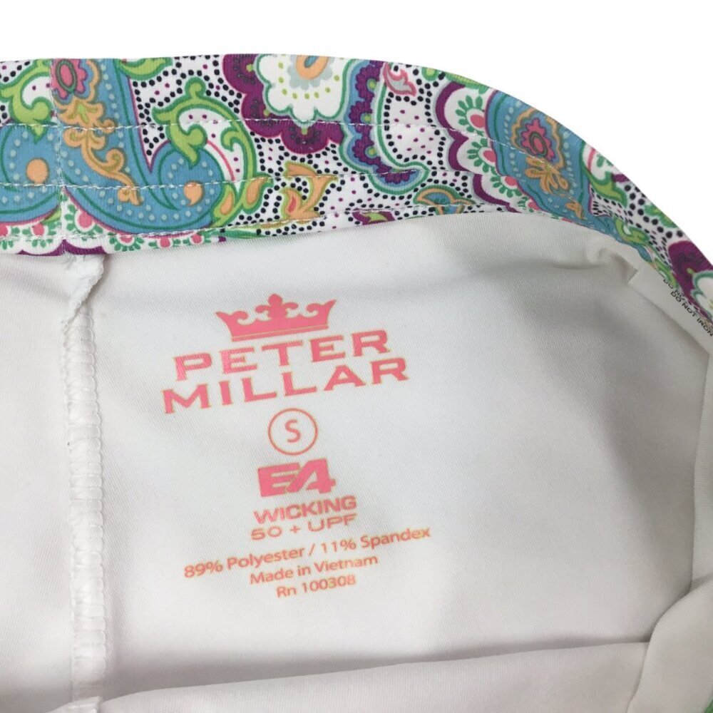Peter Millar Skort E4 Wicking 50+ UPF Paisley Size Small Pockets Golf Pickleball - Picture 7 of 7